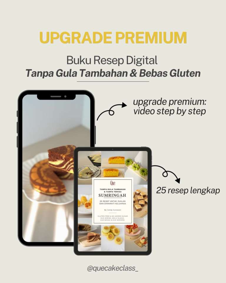 PREMIUM SUMRINGAH: Buku Digital 25 Resep Tanpa Gula Tambahan & Bebas Gluten + Video Tutorial Singkat - foto 1