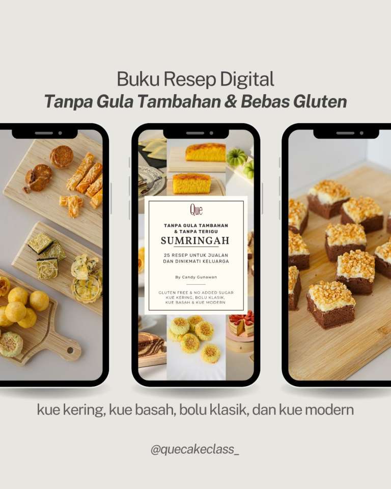 PREMIUM SUMRINGAH: Buku Digital 25 Resep Tanpa Gula Tambahan & Bebas Gluten + Video Tutorial Singkat - foto 5